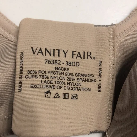 Vanity Fair 76382 Group of 3 Bras Size 38DD (38E) - Picture 4 of 5